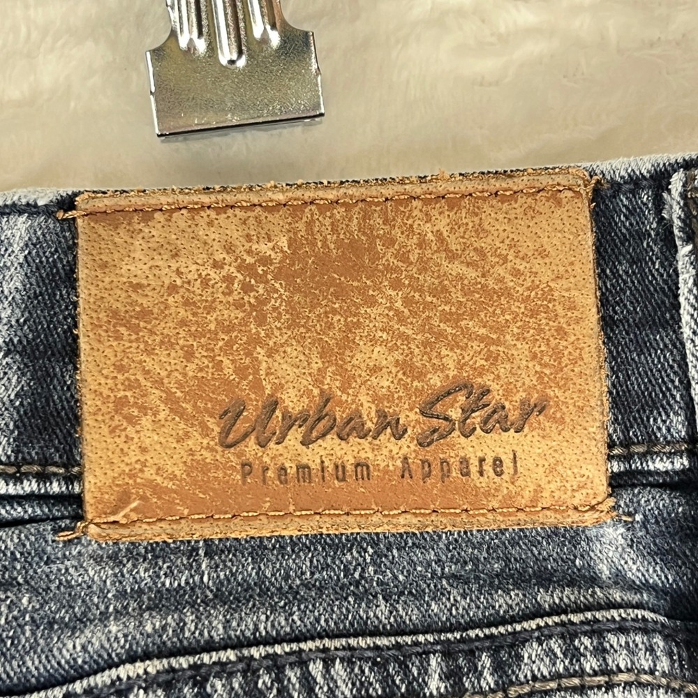 Urban Star Jeans Men 38x30 Blue Premium Apparel Straight Leg Stretch Denim - Picture 9 of 14